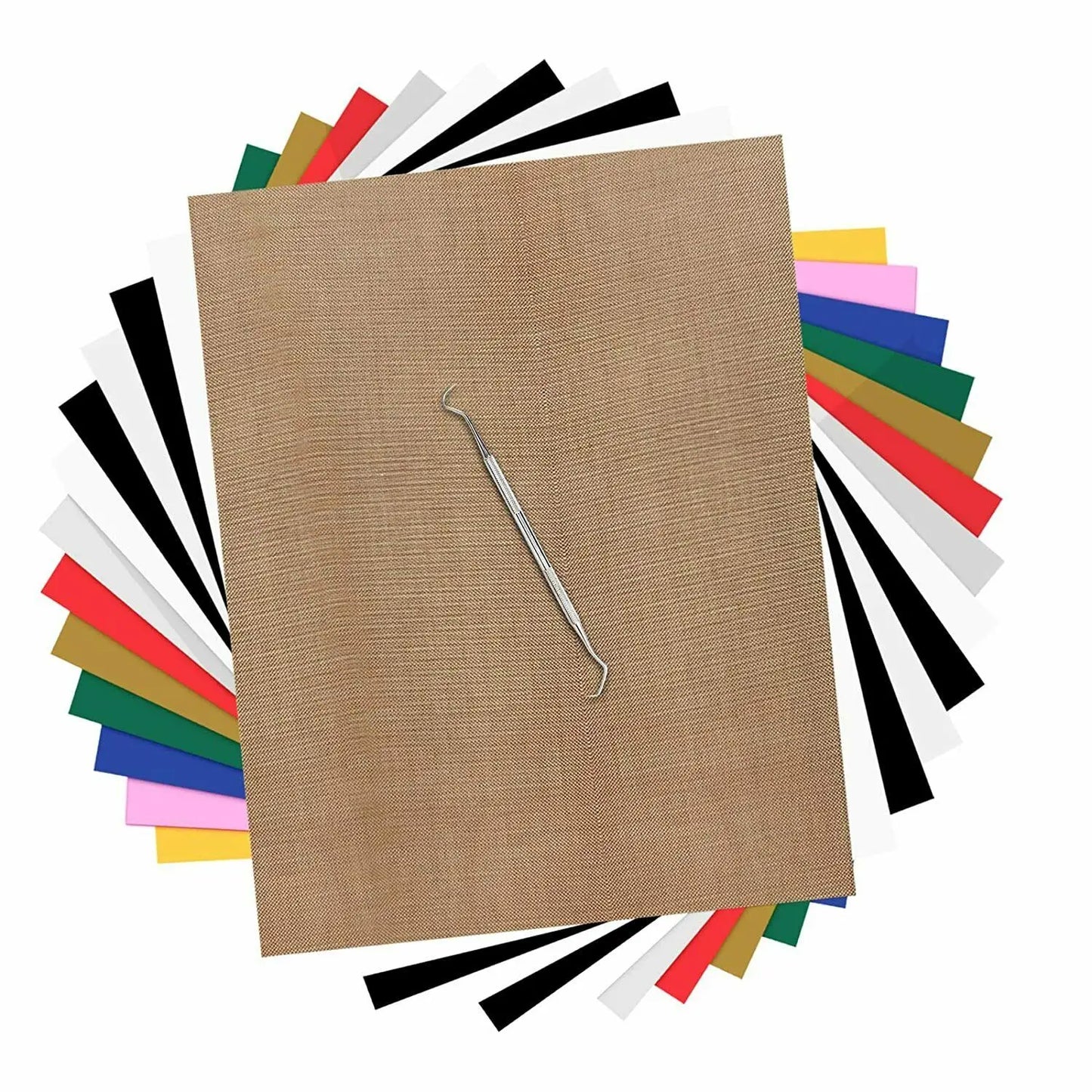 Multi-color PU Heat Transfer Vinyl Sheets 13Pack