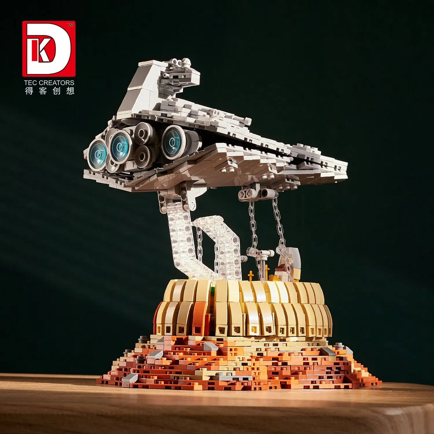 The Empire Over Jedha City Airship 1563PCS Model Set