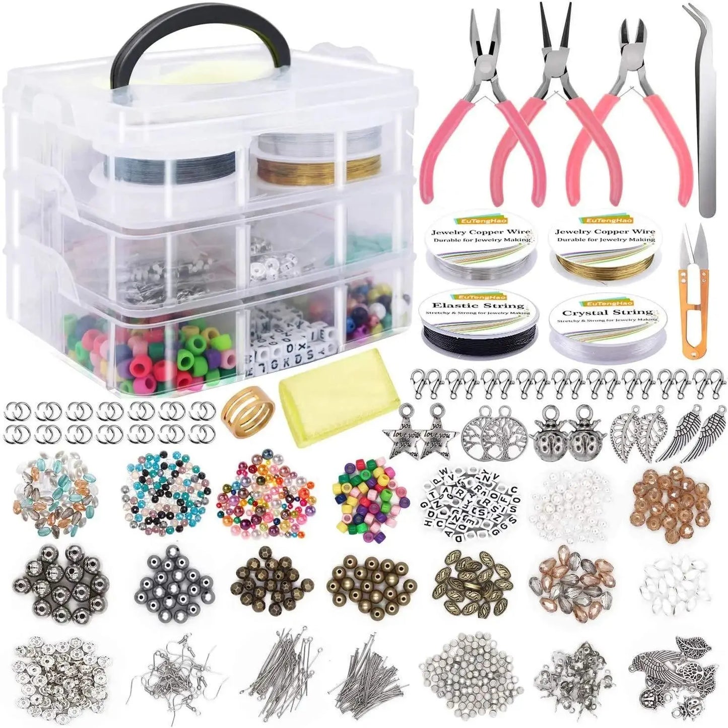 Ultimate DIY Jewelry Making Kit -1171 Pieces
