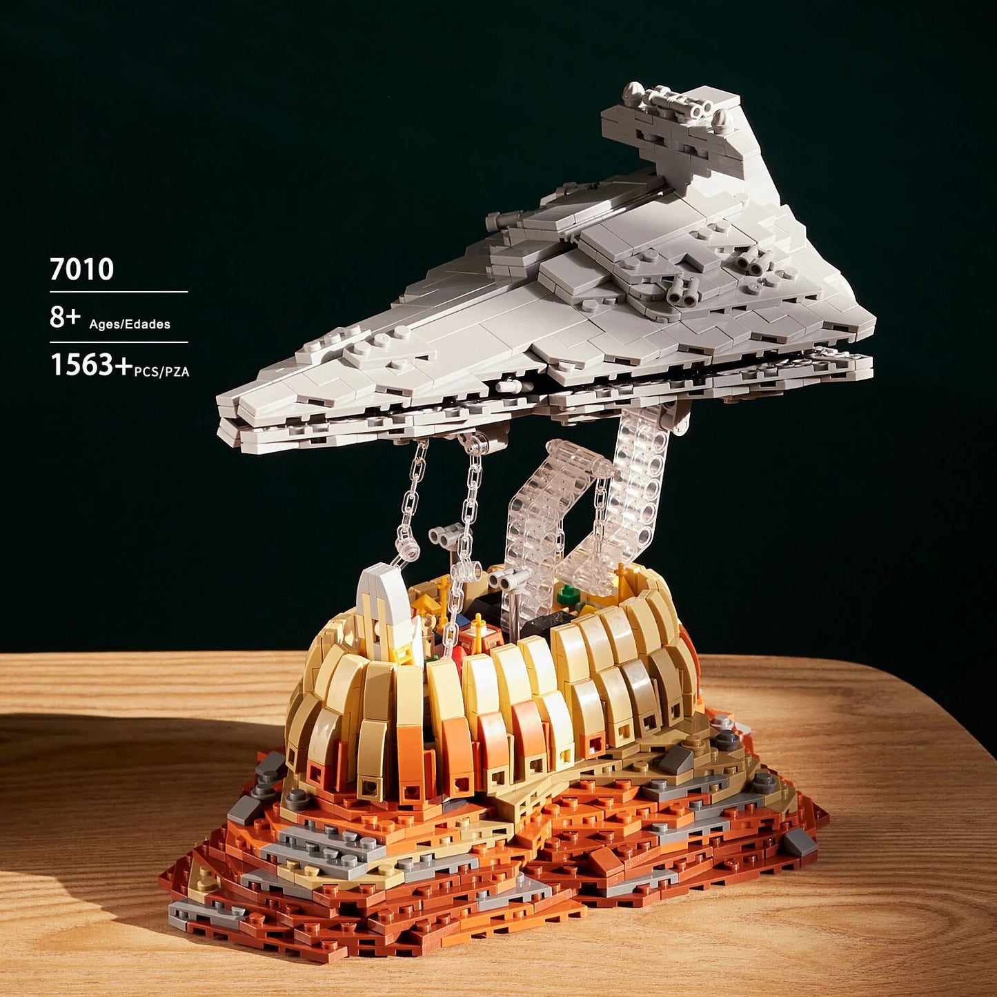 The Empire Over Jedha City Airship 1563PCS Model Set