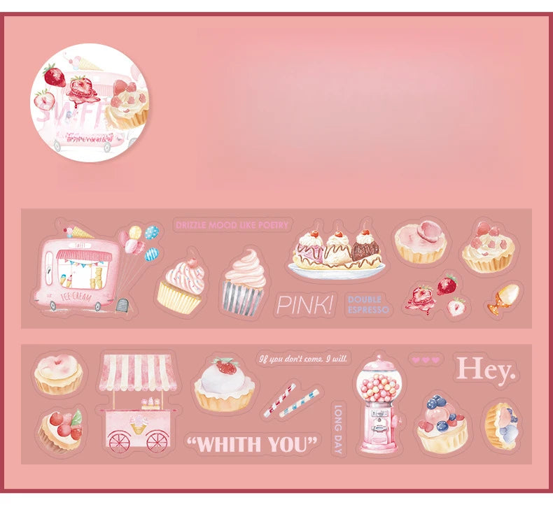 Washi Tape Stickers - 6 Sets