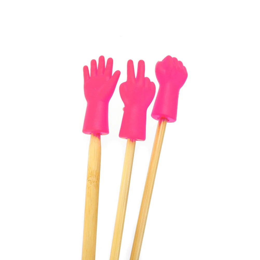 Silicone Knitting Needle Tip Protectors 6 Pack