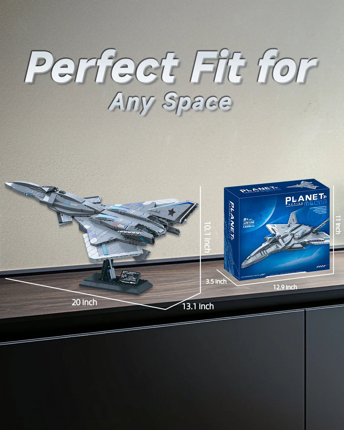 Star Voyager Model Bricks Set With Display Stand 1226PCS