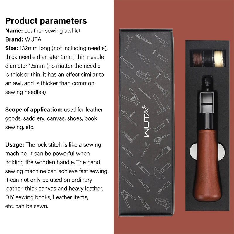 Leather Sewing Awl Thread Kit