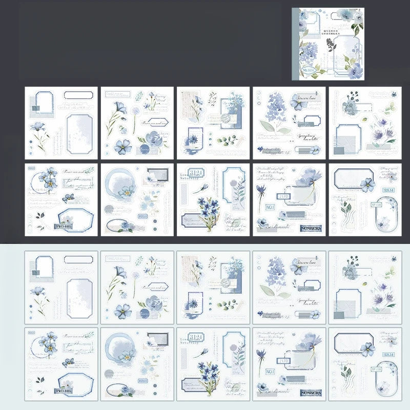 Sticker Book - Retro Floral Four Seasons
