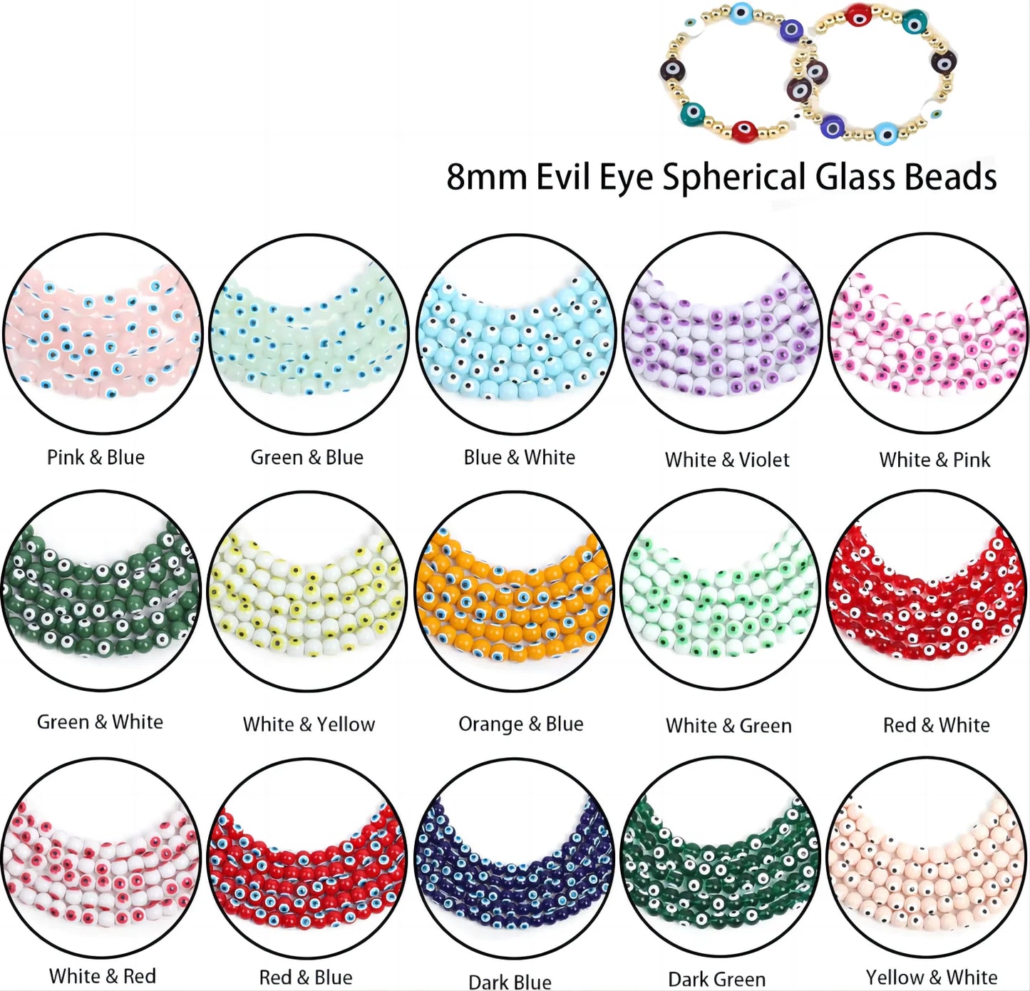 Natural Stone Beads 8MM 1200 Pieces