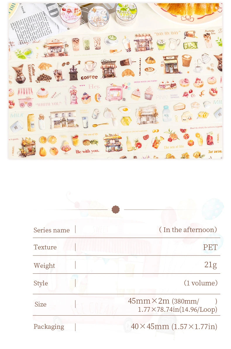 Washi Tape Stickers - 6 Sets