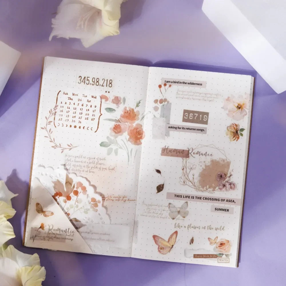 Sticker Book - Retro Floral Four Seasons