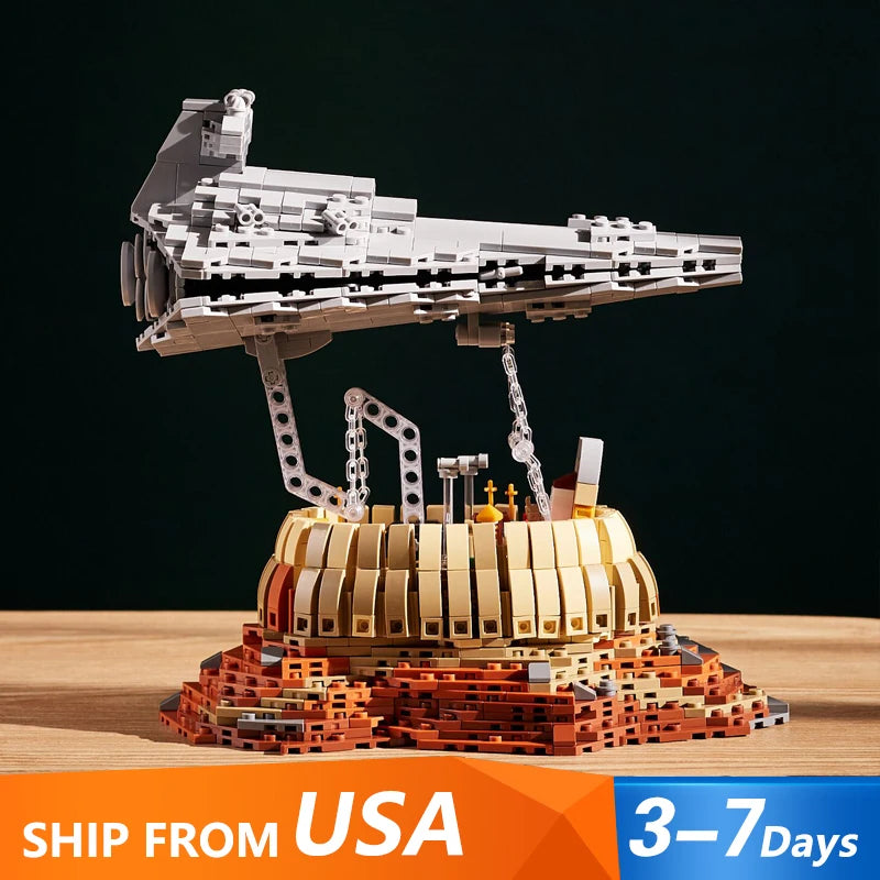 The Empire Over Jedha City Airship 1563PCS Model Set