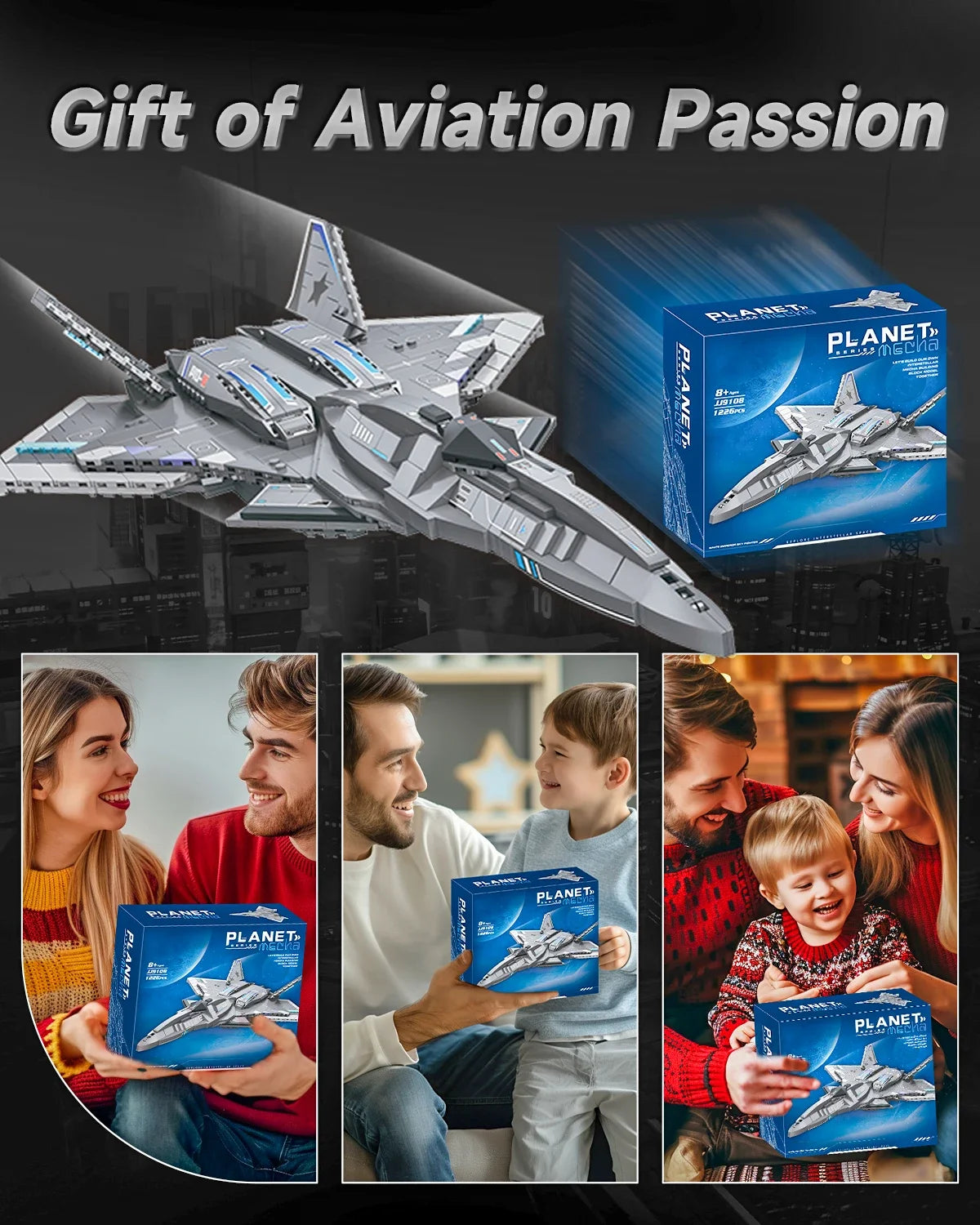 Star Voyager Model Bricks Set With Display Stand 1226PCS