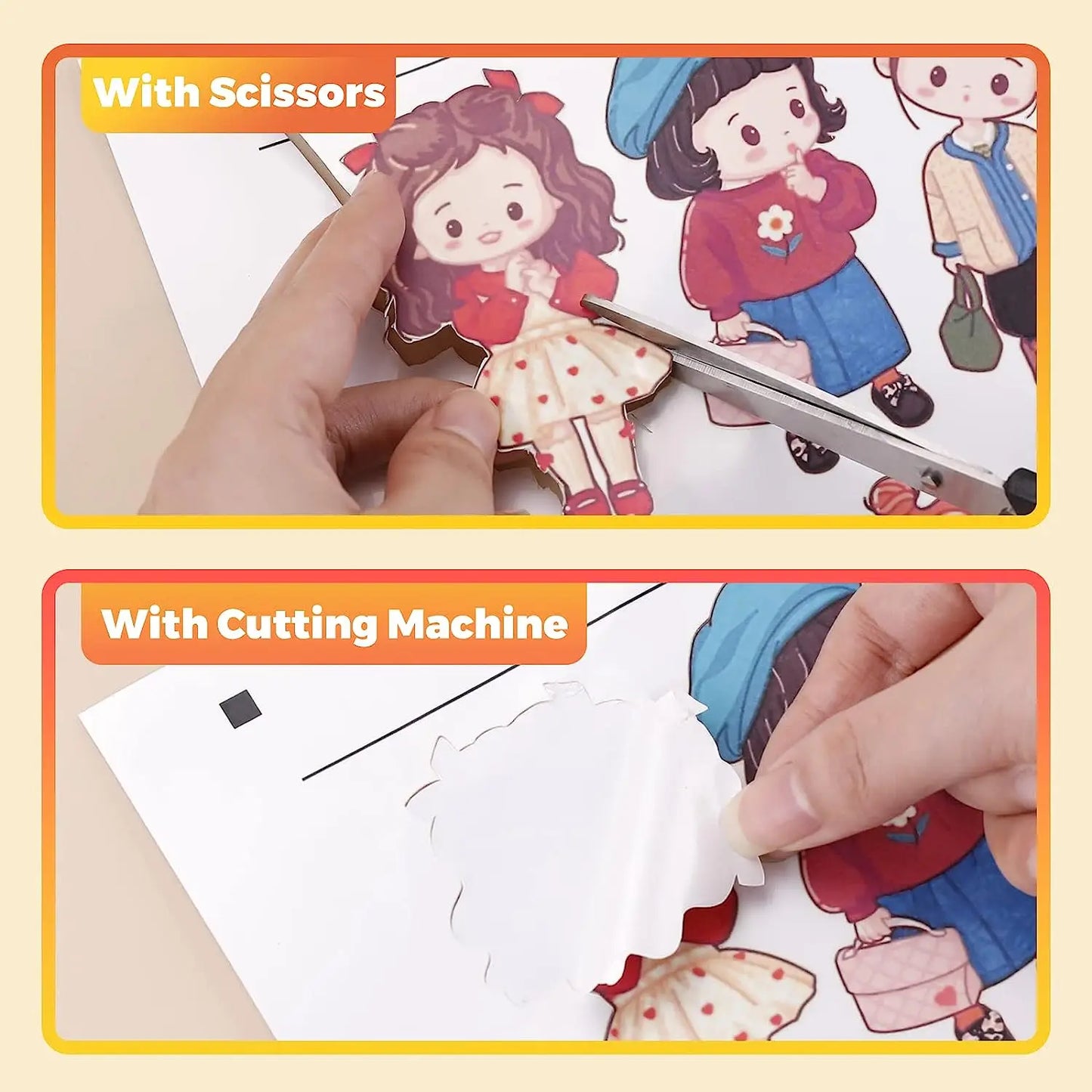 Printable Vinyl Sticker Paper For Inkjet Printer 8.5x11in Matte/Glossy