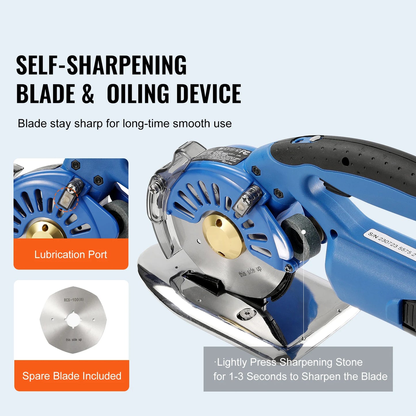 VEVOR 150W 5-Speed Cordless Rotary Cutter