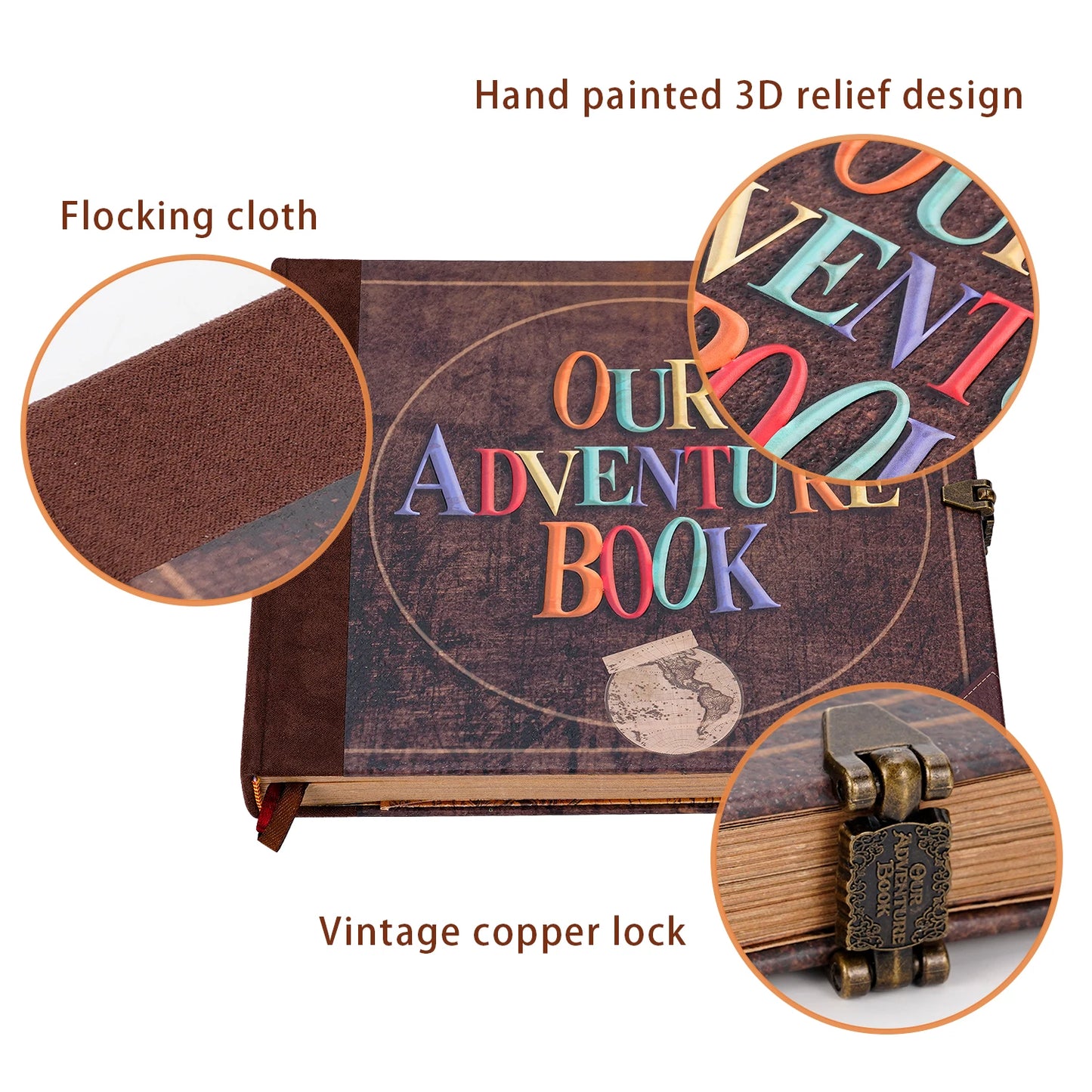 Our Adventure Book Handmade Photo Album Scrapbook