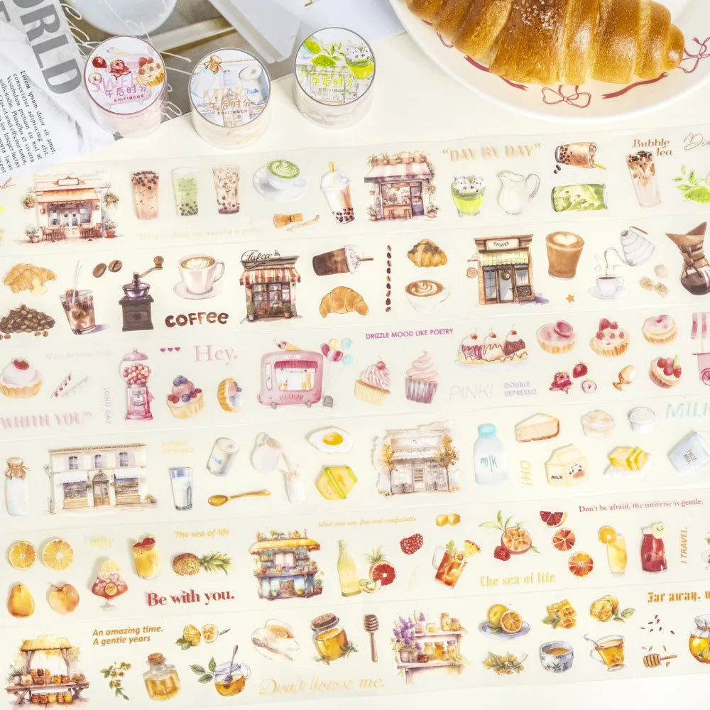 Washi Tape Stickers - 6 Sets