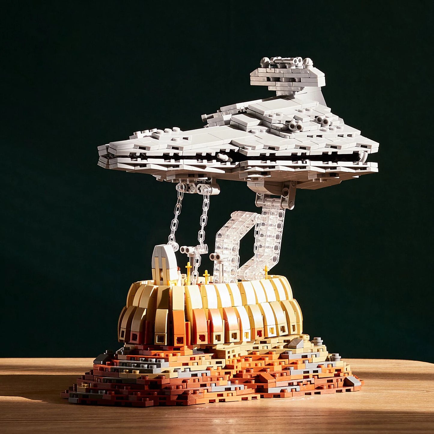 The Empire Over Jedha City Airship 1563PCS Model Set
