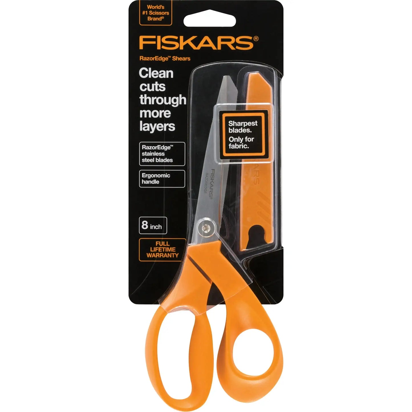 Fiskars SoftGrip Fabric Scissors, 8" Heavy Duty