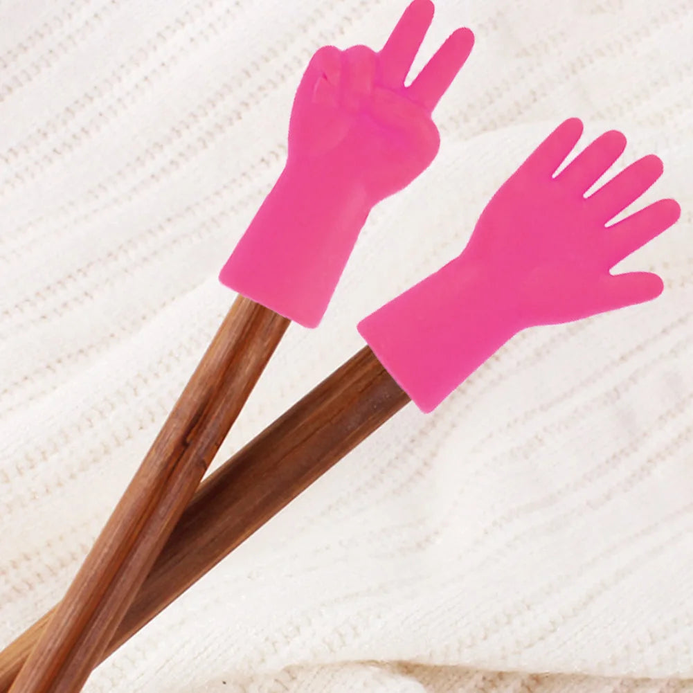 Silicone Knitting Needle Tip Protectors 6 Pack