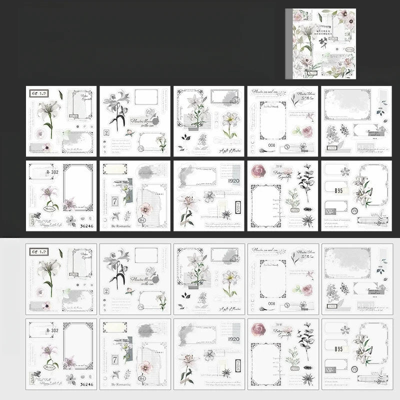 Sticker Book - Retro Floral Four Seasons