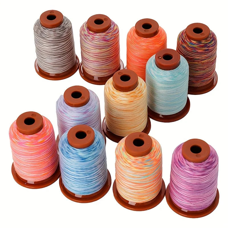 Rainbow Variegated Polyester Thread 24 Spools