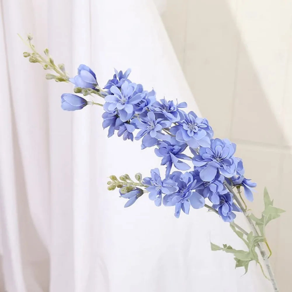 Delphinium Silk Flowers 33.5in Long Stem 6Pieces