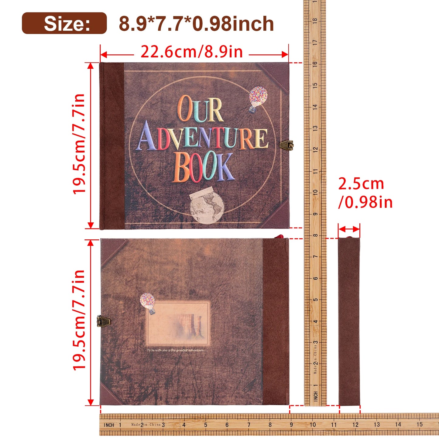 Our Adventure Book Handmade Photo Album Scrapbook