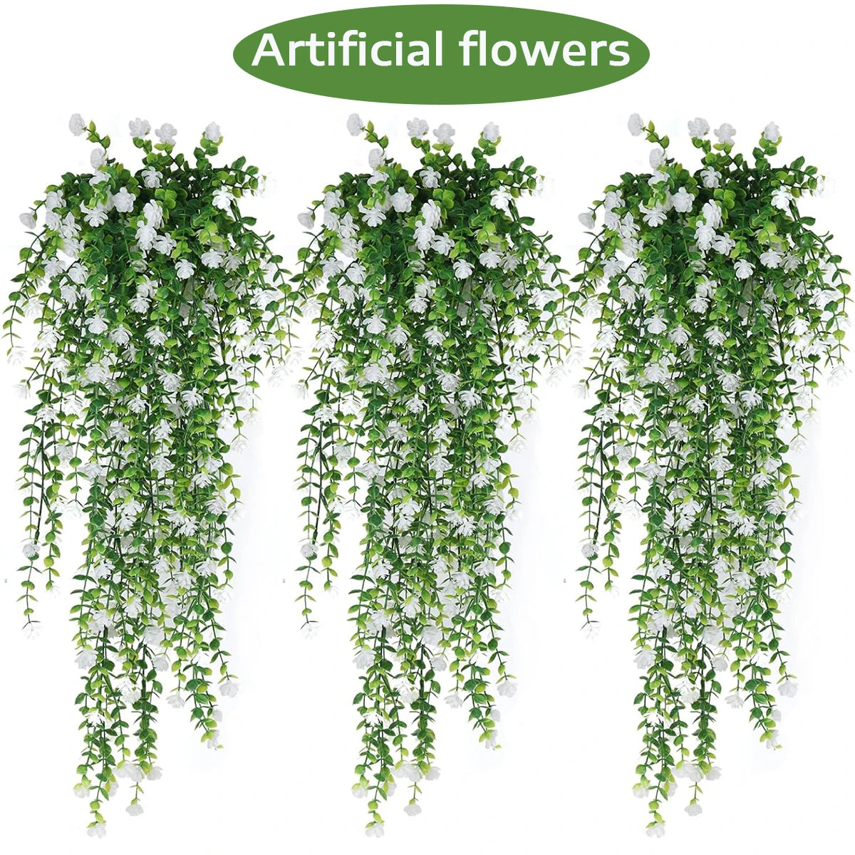 Artificial Hanging Flower 3 Pieces