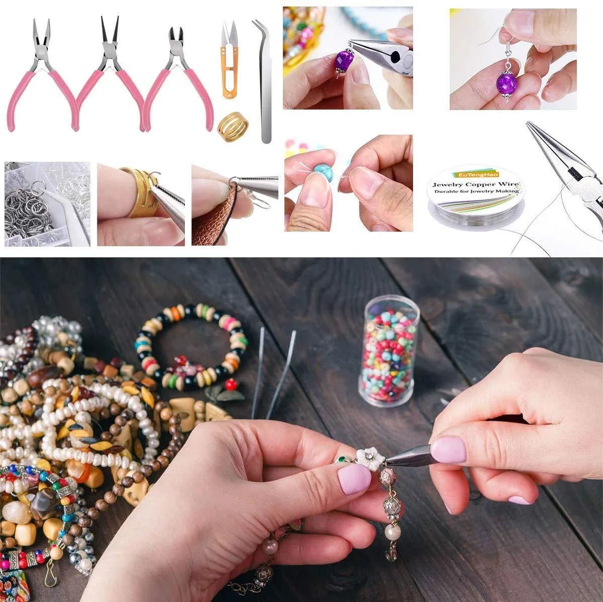 Ultimate DIY Jewelry Making Kit -1171 Pieces