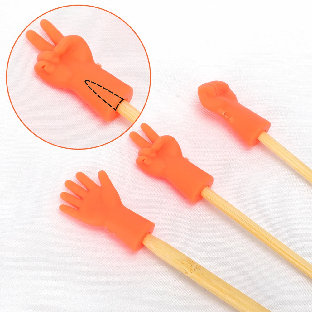 Silicone Knitting Needle Tip Protectors 6 Pack