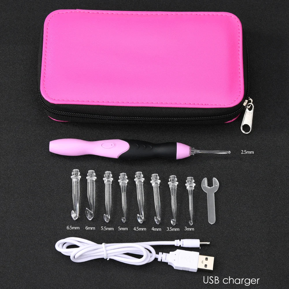 Crochet Hooks Light Up 9 In 1