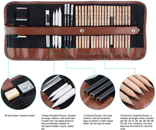 Professional Drawing Artist Kit Set 29PCS 
