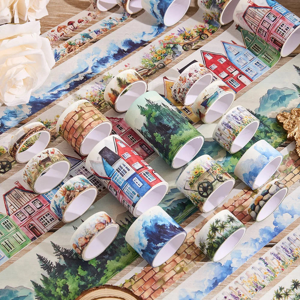 Washi Tapes Retro Journey 20 Roll Set