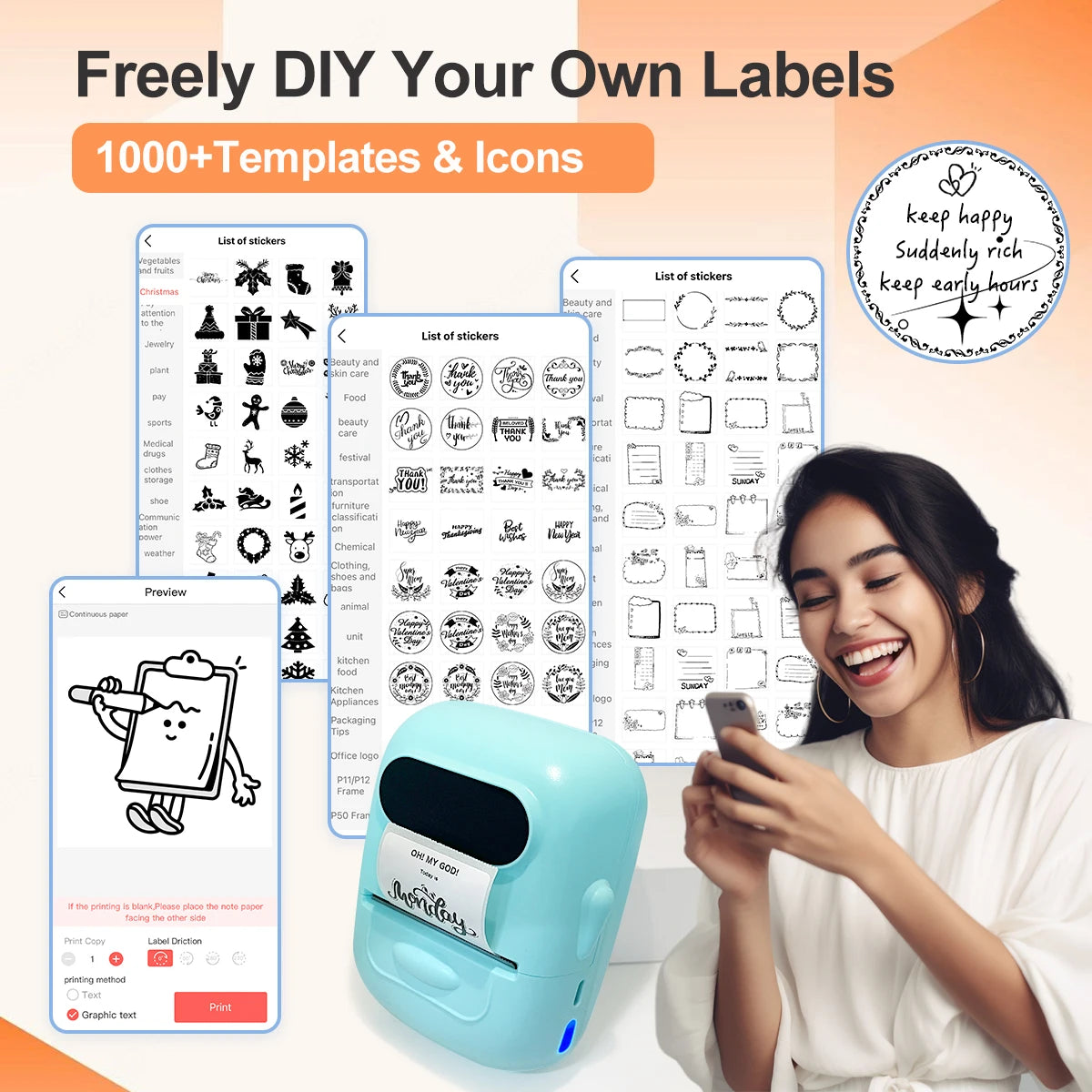 Marklife P50 Bluetooth Label Printer