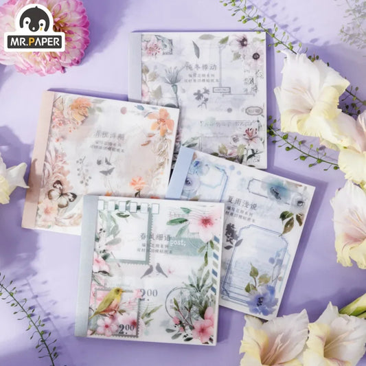 Sticker Book - Retro Floral Four Seasons