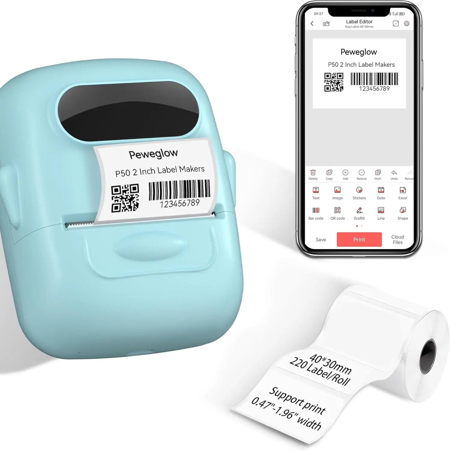 Marklife P50 Bluetooth Label Printer