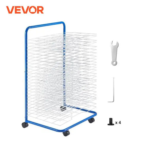 Art Drying Rack With Lockable Wheels
