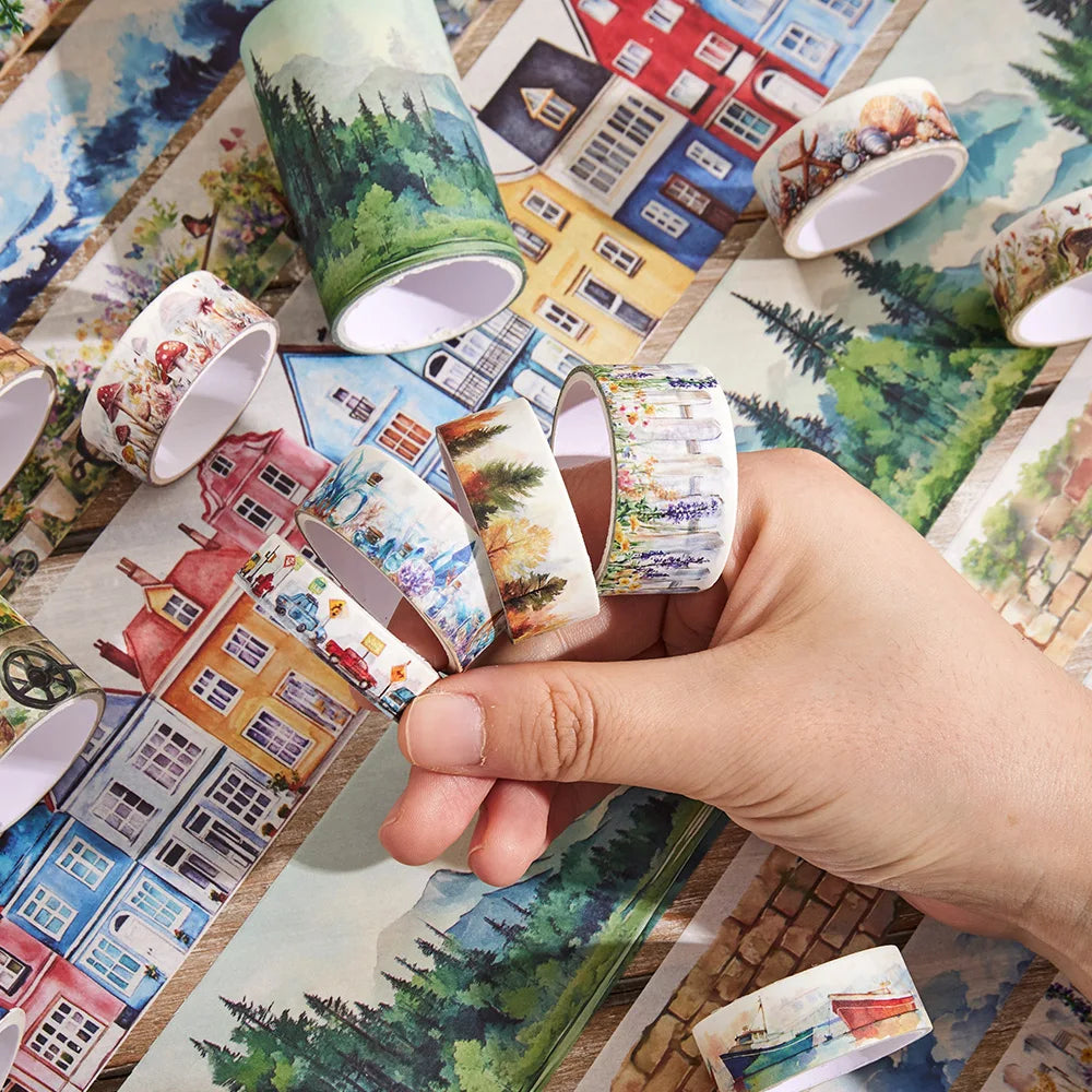 Washi Tapes Retro Journey 20 Roll Set