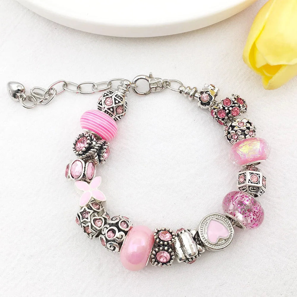 Assorted Large Hole Resin Beads 80 Pieces