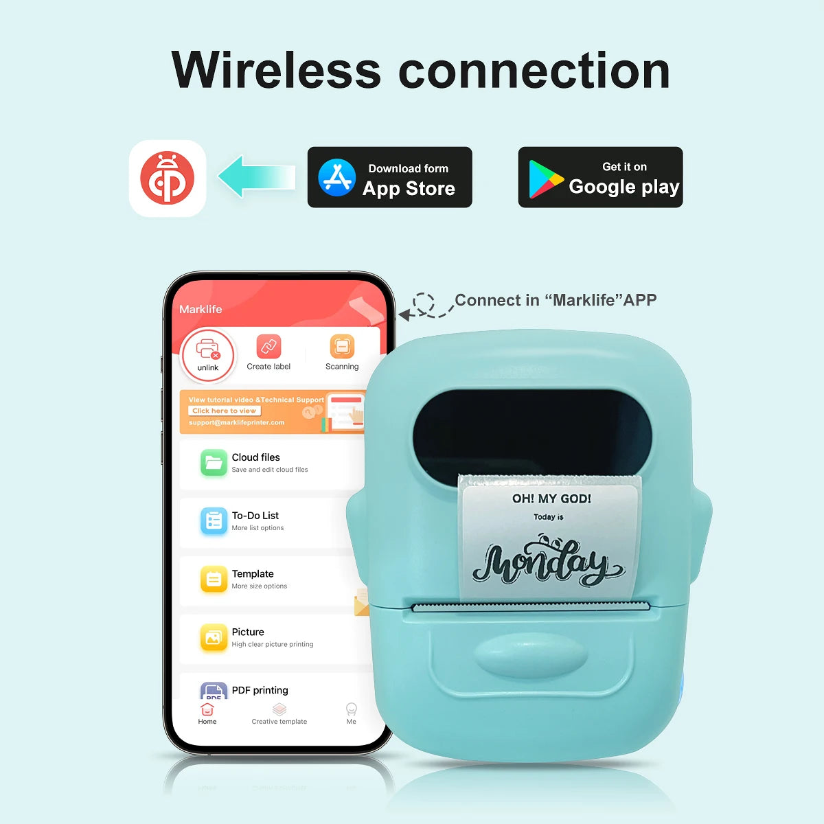 Marklife P50 Bluetooth Label Printer