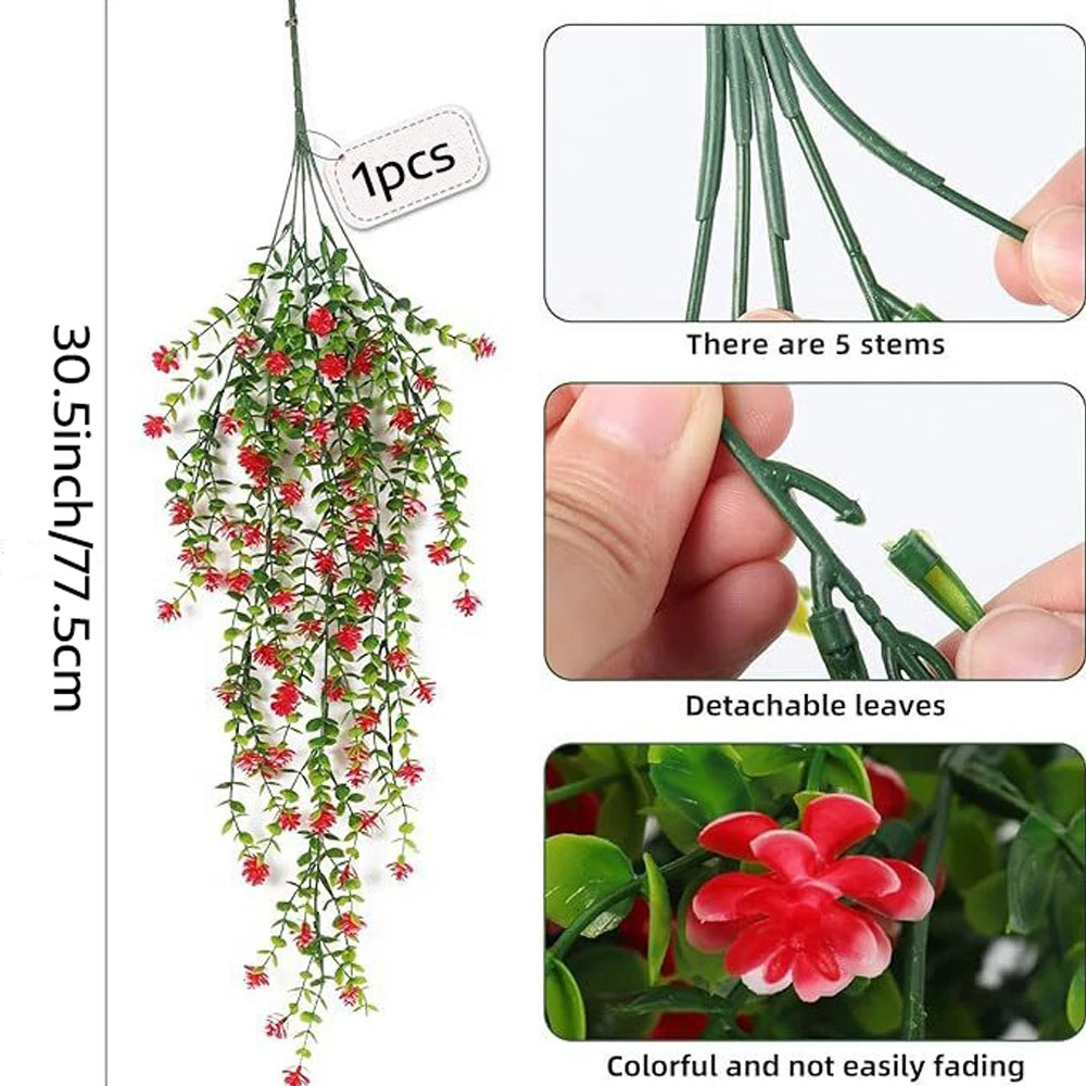 Artificial Hanging Flower 3 Pieces