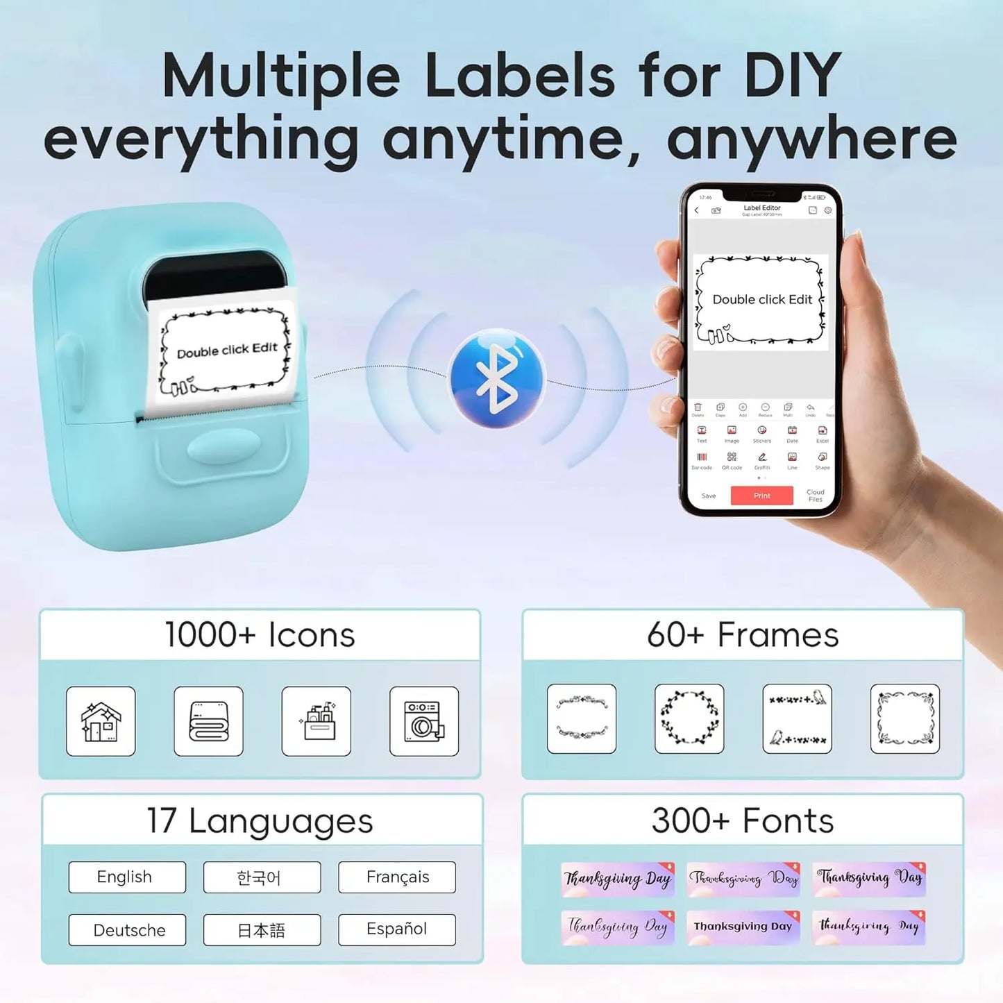 Marklife P50 Bluetooth Label Printer