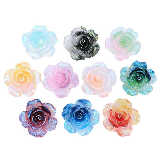 Glow In The Dark Rhinestone Flower 2pcs/lot