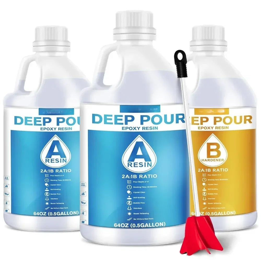 Deep Pour Clear Epoxy Resin Kit
