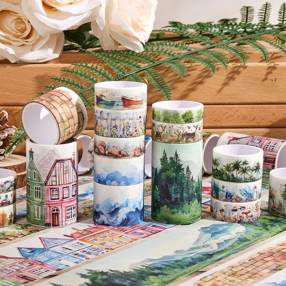 Washi Tapes Retro Journey 20 Roll Set