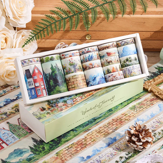 Washi Tapes Retro Journey 20 Roll Set