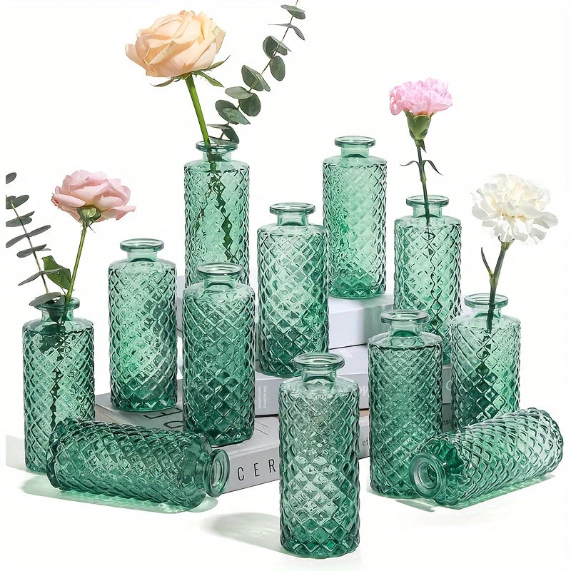 Vintage Bottles Set Of 12