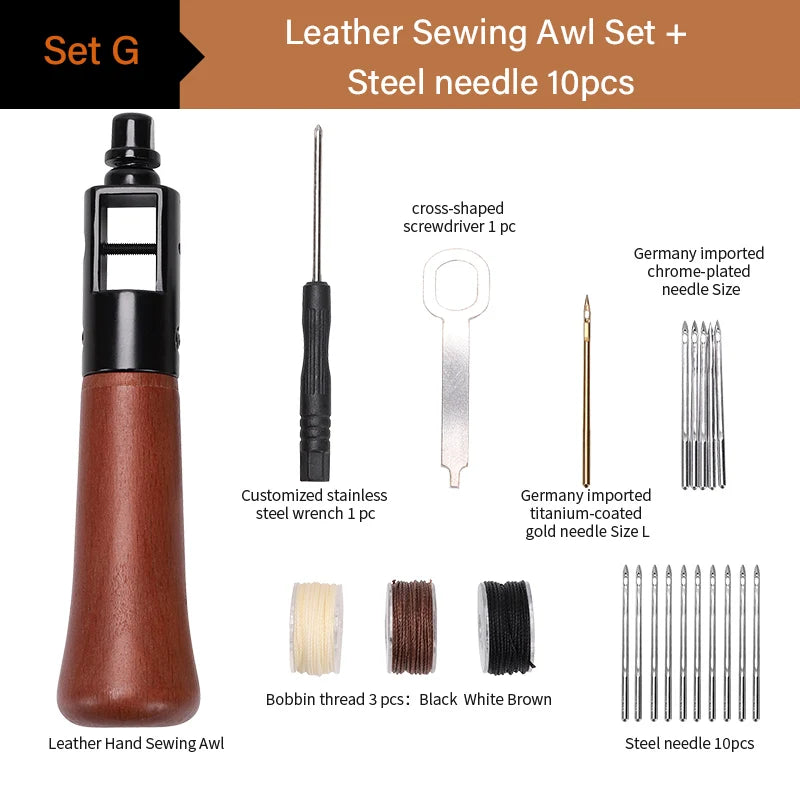 Leather Sewing Awl Thread Kit